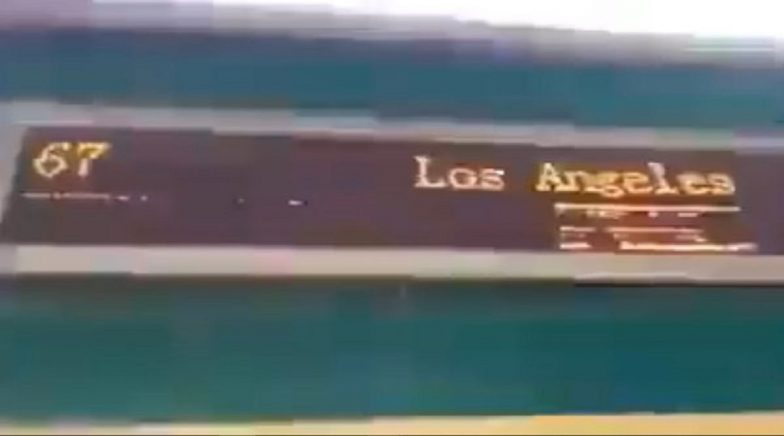 Pakistan Govt Gets Trolled as Train at Sukkur's Rohri Station Flashes 'Los Angeles' as Destination