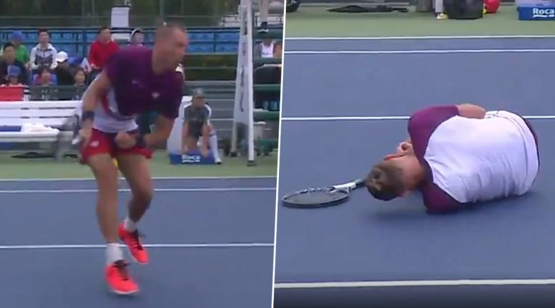 Lukasz Kubot Gets 'Hit in the N*ts' During Shanghai Masters 2019 Match