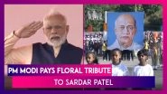 PM Narendra Modi Pays Floral Tribute To Sardar Vallabhbhai Patel At Statue Of Unity