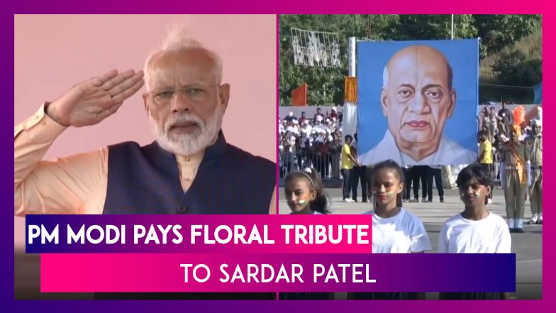 PM Narendra Modi Pays Floral Tribute To Sardar Vallabhbhai Patel At ...