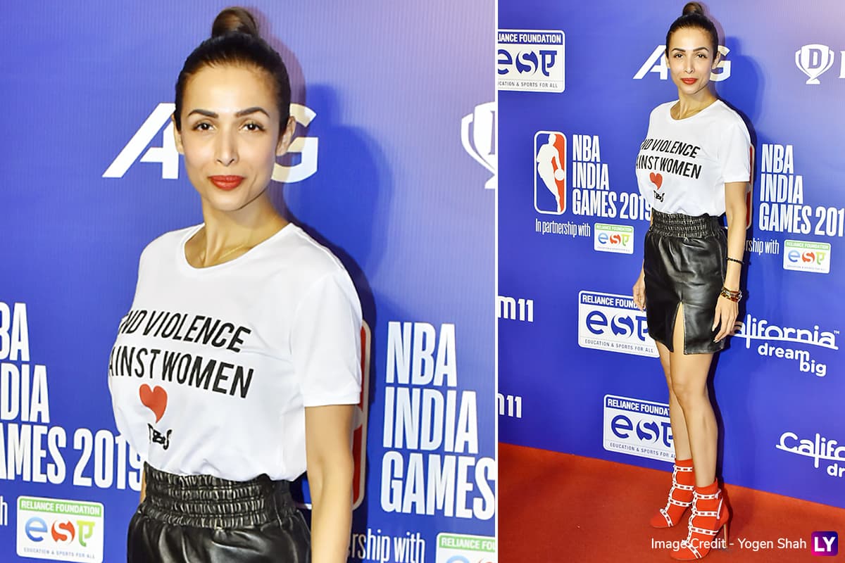 Malaika Arora Sonam Kapoor And John Abraham Look Ultra Glam At Nba India Games 19 Red Carpet View Pics Latestly