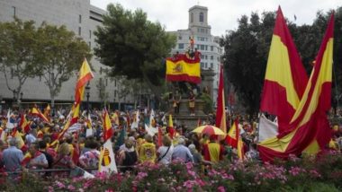 Spain's National Day: Thousands March in Barcelona Against Catalan Independence