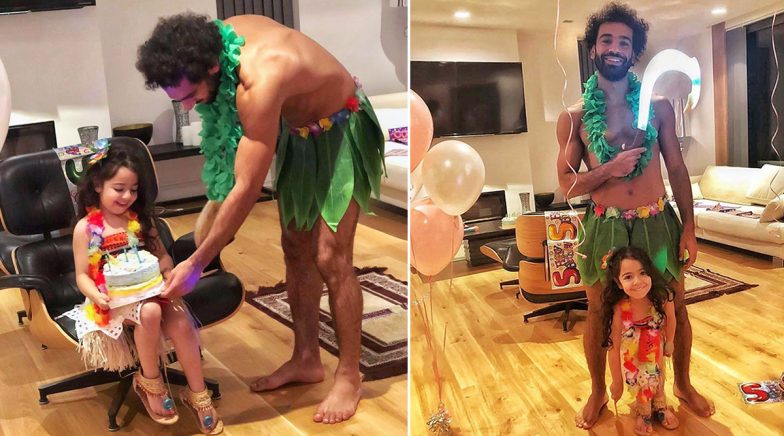 Mo Salah and His Daughter Makka Dress Up as Moana and Maui For Latter's Birthday