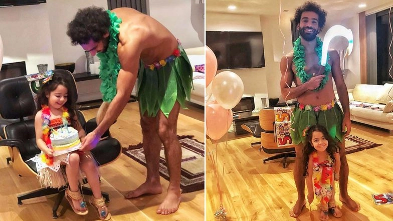 Mo Salah and His Daughter Makka Dress Up as Moana and Maui For Latter's Birthday, View Cute Pics Shared by Liverpool Football Star!