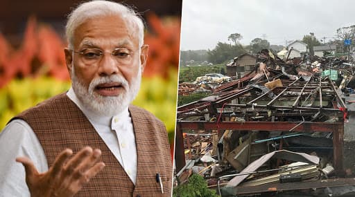 Typhoon Hagibis in Japan: PM Narendra Modi Expresses Condolences to Victims' Kin, Wishes Early Recovery From Devastation Typhoon Hagibis in Japan: PM Narendra Modi Expresses Condolences to Victims' Kin, Wishes Early Recovery From Devastation