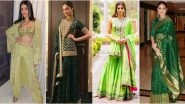 Navaratri 2019 Day 6 Colour Green: Get Inspired by Deepika Padukone, Kriti Sanon and Others on How to Look Your Festive Best in This Colour (View Pics)