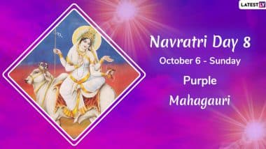 Navratri 2019 Day 8 Colour and Goddess: Worship Devi Mahagauri, the Eighth Avatar of Maa Durga During Sharad Navaratri
