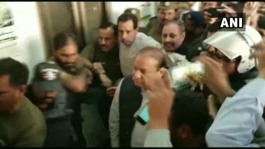 Nawaz Sharif, Former Pakistan PM, Reaches NAB Judicial Complex in Lahore For Hearing in Chaudhry Sugar Mills Case