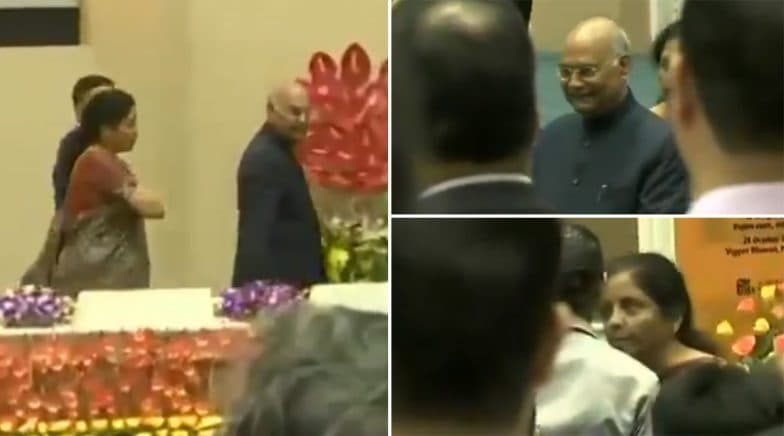 Woman Officer Collapses During National Anthem, President Kovind, Sitharaman Rush to Help (Video)