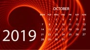 October 2019 Festivals, Events and Holiday Calendar: Dussehra, Karwa Chauth, Diwali; Know All Important Dates and List of Fasts for the Month