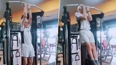 90-Year-Old Air Marshall PV Iyer Doing Pull Ups in This Video Shared by Indian Air Force is Must Watch!