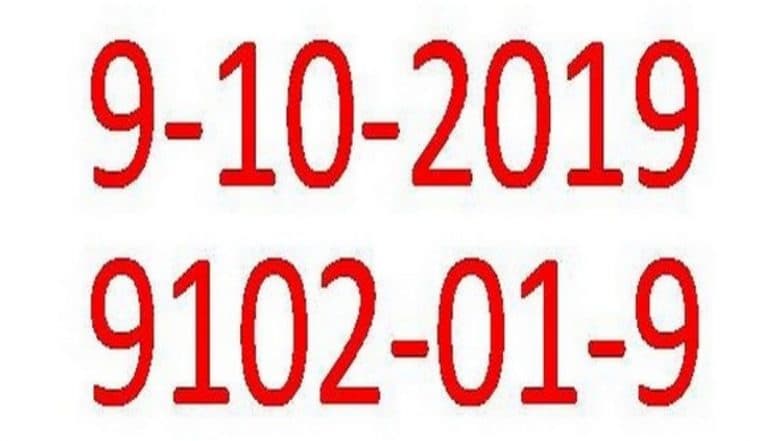 Palindrome Day 2019 Date: Right to Left and Left to Right - October 9 Is Palindrome Day This Year! Palindrome Day 2019 Date: Right to Left and Left to Right - October 9 Is Palindrome Day This Year!
