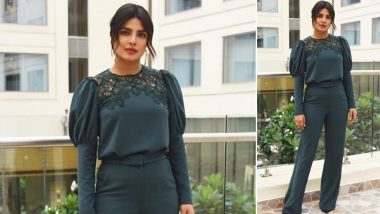 Yo or Hell No? Priyanka Chopra in Custom Made Lela Rose During Her 'The Sky Is Pink' Promotions