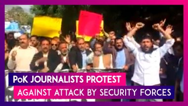 PoK Journalists Protest Against Attack By Security Forces In Muzaffarabad