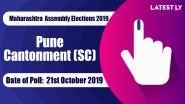 Pune Cantonment Vidhan Sabha Constituency Election Result 2019 in Maharashtra: Kamble Sunil Dnyandev of BJP Wins MLA Seat in Assembly Polls