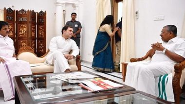 Rahul Gandhi Writes Letter to Kerala CM Pinarayi Vijayan, Asks Him to Ensure Financial Assistance For Flood Victims