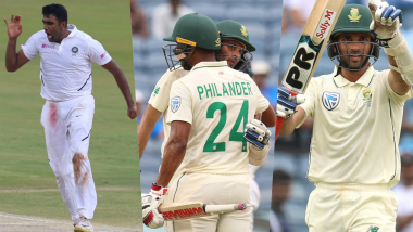 India vs South Africa Stat Highlights, 2nd Test 2019, Day 3: Keshav Maharaj, Vernon Philander Save South Africa’s Face; Ravi Ashwin Reaches Personal Milestone