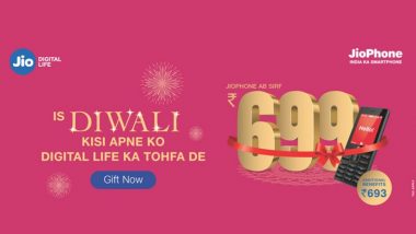 Reliance Jio Diwali 2019 Offer: JioPhone Just at Rs 699; Here's How You Can Gift 4G Phone, Check all Special Bundle Plans