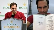 Roger Federer Expresses His Love for Pizzas Amid Ongoing Shanghai Masters 2019 Tennis Tournament (See Instagram Post)