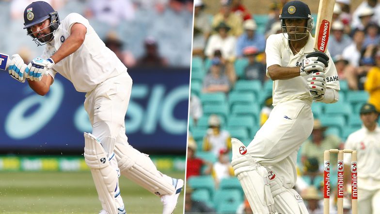 Rohit Sharma Equals Rahul Dravid's Test Record of Most Consecutive 50-Plus Score at Home During IND vs SA 1st Test 2019 in Visakhapatnam