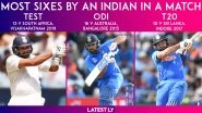 Most Sixes by Indian Cricketer in a Match: Rohit Sharma Owns This Fantastic Record in All Three Formats