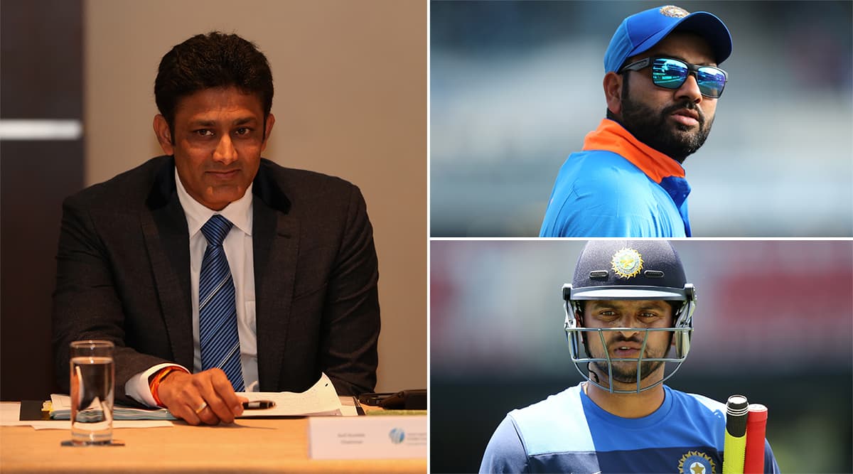 Rohit Sharma and Suresh Raina Wish Anil Kumble on His 49th Birthday, Post Sweet Messages For Jumbo! (View Post and Pic) Rohit Sharma and Suresh Raina Wish Anil Kumble on His 49th Birthday, Post Sweet Messages For Jumbo! (View Post and Pic)