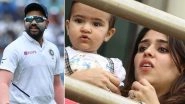 Rohit Sharma's Daughter Samaira Steals The Show as The Cute Toddler Cheers For Dad During India vs South Africa 4th Test 2019 (View Pic)