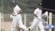 Rohit Sharma Reaches 150 While Ajinkya Rahane Smashes a Fine Century During IND vs SA, 3rd Test Match 2019