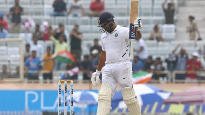 Rohit Sharma Shouts ‘Not Now’ to Rain Gods Right Before Bringing Up His Sixth Century During IND vs SA, 3rd Test 2019! Here's How Twitterati Reacted to This Video