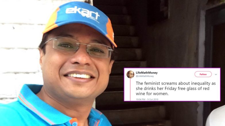 Flipkart Founder Sachin Bansal Recommends Highly Sexist Twitter Account for Men to Follow, Faces Flak From Netizens