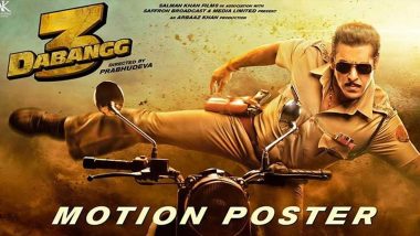 Salman Khan’s Dabangg 3 Motion Poster Has a Special Announcement About His Eid 2020 Release (Watch Video)