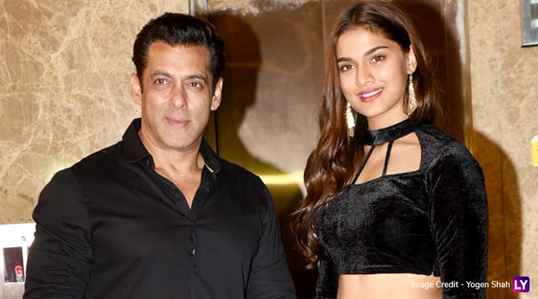 Salman Khan And His Dabangg 3 Co Star Saiee Manjrekar Twin In Black At Ramesh Tauranis Diwali