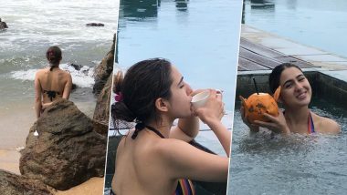 Sara Ali Khan's Latest Bikini Pics While She Chills in a Pool in Sri Lanka Will Make You Crave For a Vacation!