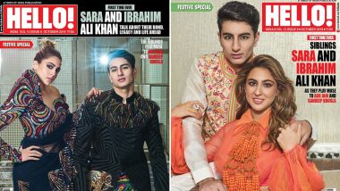 Sara Ali Khan and Ibrahim Ali Khan Pose Together for the First Time on a Magazine Cover But the Poor Editing Leaves Fans Disappointed (View Pics)