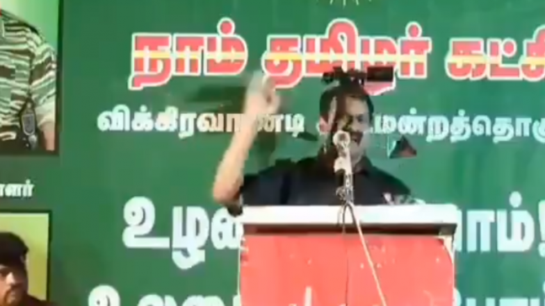 Seeman, Tamil Nadu Politician, Booked for Justifying Assassination of Former Prime Minister Rajiv Gandhi