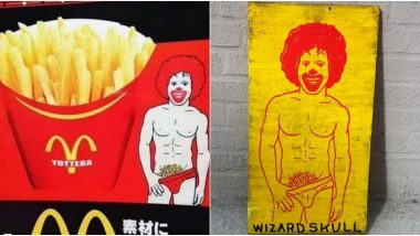 Ronald McDonald's Gets Racy Makeover in Japan! Holds French Fries in His Underwear as Pubic Hair For Yotteba Ad, But Twitterati Isn't Impressed