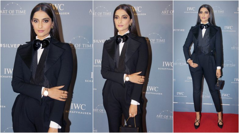 Yo or Hell No? Sonam Kapoor in a Crisp Black Ralph Lauren Suit | 👗 LatestLY