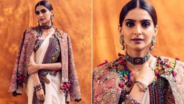 Office Diwali Party 2019 Outfit Idea: Sonam Kapoor's Rendition Of A Saree With A Hipster Jacket Is A Dope Look To Try This Season!