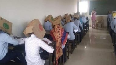 Karnataka College Makes Students Write Exam With Face Covered in Cardboard Boxes to Prevent Cheating, Notice Issued to College