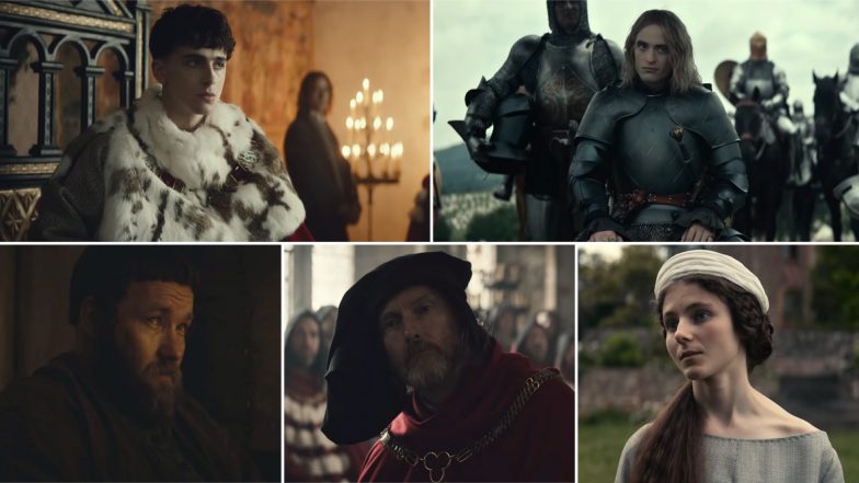The King Trailer: Timothée Chalamet's King Henry V Goes to War With Robert Pattinson's French Ruler in the New Promo (Watch Video)