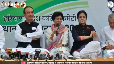 Haryana Assembly Elections 2019: Congress Releases Manifesto Woo Voters, Promises Farm Loan Waiver and Unemployment Allowance