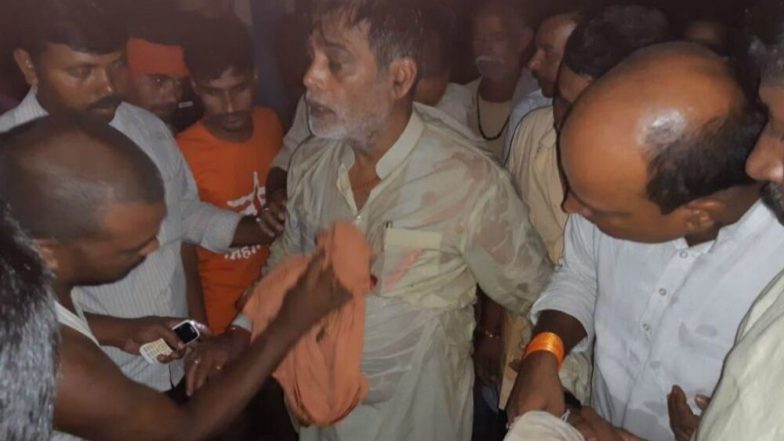 Bihar Floods: BJP MP Ram Kripal Yadav Falls into River While Visiting Affected Area As Makeshift Boat Capsizes, Watch Video