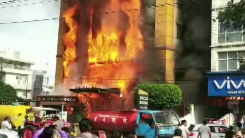 Indore: Fire Breaks Out at Golden Gate Hotel in Madhya Pradesh, Rescue Operation On