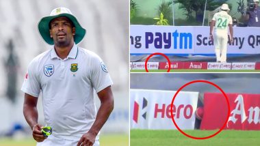 Vernon Philander Unable to Find Ball Wedged Between Boundary Lines During IND vs SA 1st Test 2019 Makes Twitterati ROFL! (Watch Hilarious Video)