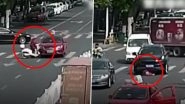 Woman Miraculously Survives After Being Knocked Down And Run Over by a Car in China (Watch Video)