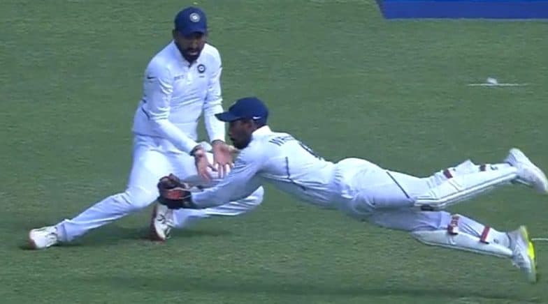 Wriddhiman Saha Takes Stunning Catch to Dismiss Theunis De Bruyn