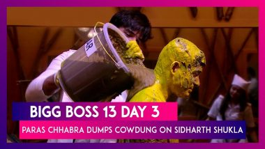 Bigg Boss 13 Episode 3 Sneak Peek | 2 Oct 2019: Paras Chhabra Dumps Cowdung on Sidharth Shukla