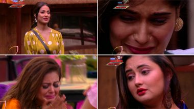 Bigg Boss 13 Preview: Devoleena Bhattacharjee and Arti Singh Break Down in Tonight’s Episode and the Reason Is Hina Khan (Watch Video)