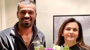 Hardik Pandya Injury Update: Nita Ambani Pays Visit to Indian All-Rounder Recuperating From Back Surgery in London (View Pic)