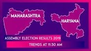 Assembly Election Results Trends At 11:30 AM: Maharashtra Chooses BJP-Sena, Haryana Springs Surprise